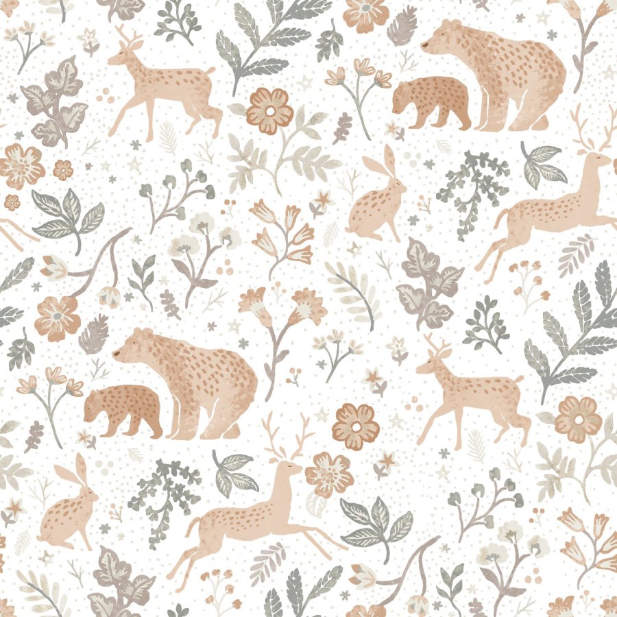 Dětská vliesová tapeta se zvířátky, 139585, To the Moon and Back, Esta Home - Vliesové tapety