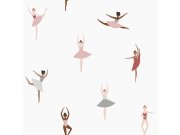 Dětská vliesová tapeta s baletkami, 139535, To the Moon and Back, Esta Home