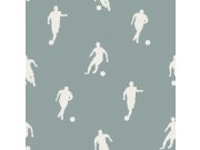 Tapety Yara Tapety dle materiálu Vliesové tapety - Modro-zelená vliesová tapeta s fotbalisty, 139506, To the Moon and Back, Esta Home Modro-zelená vliesová tapeta s fotbalisty, 139506, To the Moon and Back, Esta Home