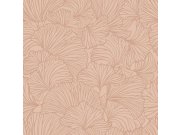 Hnědá vliesová tapeta na zeď, listy, 139490, To the Moon and Back, Esta Home