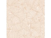 Vliesová tapeta na zeď, listy, béžová, 139488, Bloom, To the Moon and Back, Esta Home