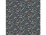 Modrá květinová vliesová tapeta na zeď, 139471, To the Moon and Back, Esta Home