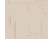 3D Geometrická vliesová fototapeta na zeď, béžová, 159379, Bloom, Esta Home