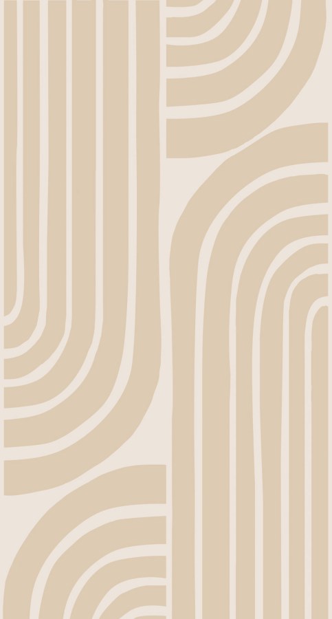 Geometrická vliesová fototapeta na zeď, béžová, 159253, Bloom, Esta Home - Vliesové tapety