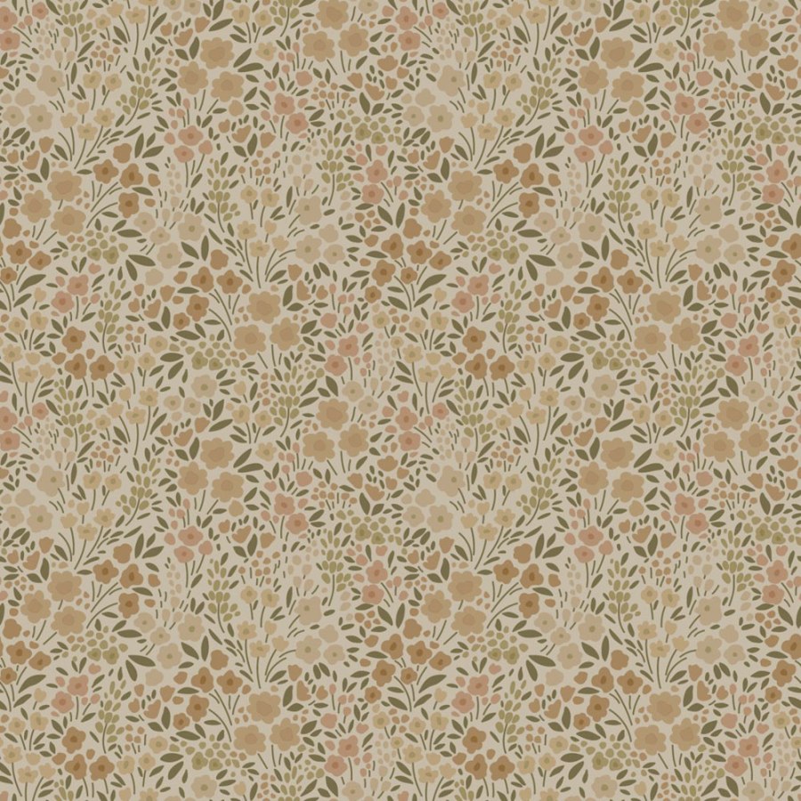 Květinová vliesová tapeta na zeď, béžová, 139701, Bloom, Esta Home Květinová vliesová tapeta na zeď, béžová, 139701, Bloom, Esta Home