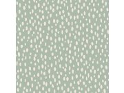 Vliesová tapeta na zeď zelená s bílými nepravidelnými ovály 139256, Forest Friends, Esta