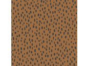 Vliesová tapeta hnědá s nepravidelnými černými ovály 139257, Forest Friends, Esta