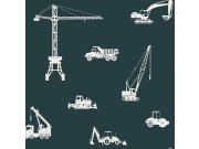 Vliesová tapeta pro kluky Auta, bagry, jeřáby, traktory 139265, Forest Friends, Esta