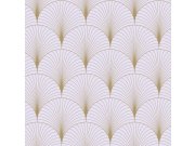 Vliesová tapeta na zeď, Art deco, fialovo-zlatá, 139576, Bloom, Esta Home Tapety Yara - Esta Home