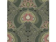 Květinová vliesová tapeta na zeď, zelená, 139571, Bloom, Esta Home