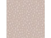 Starorůžová vliesová tapeta na zeď, rostliny, květiny 139280, Forest Friends, Esta