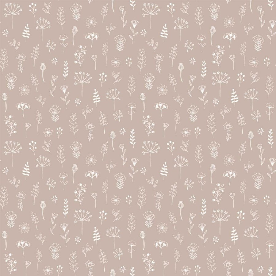 Starorůžová vliesová tapeta na zeď, rostliny, květiny 139280, Forest Friends, Esta - Vliesové tapety