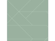Geometrická vliesová tapeta na zeď, zelená, 139453, Bloom, Esta Home Tapety Yara - Esta Home