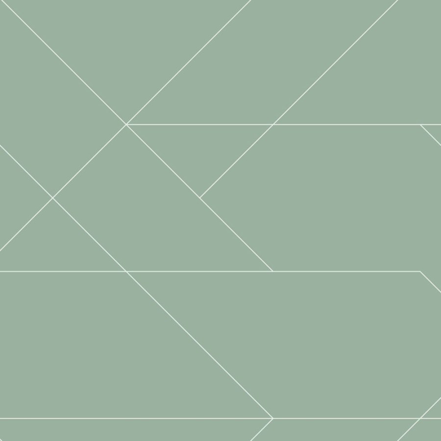Geometrická vliesová tapeta na zeď, zelená, 139453, Bloom, Esta Home