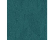 Vliesová tapeta na zeď, listy, tyrkysová, 139448, Bloom, Esta Home