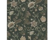 Květinová vliesová tapeta na zeď, černá, 139417, Bloom, Esta Home