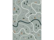 Vliesová obrazová tapeta Farma, silnice, traktory 159056, 200 x 279 cm, Forest Friends, Esta