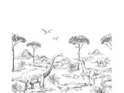 Vliesová obrazová tapeta Dinosauři 159063, 300 x 279 cm, Forest Friends, Esta