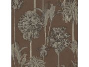 Hnědá vliesová tapeta na zeď Oáza, palmy 317322, Oasis, Eijffinger Tapety Yara - Eijffinger