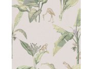 Vliesová tapeta na zeď, palmové listy, ptáci, opičky 317342, Oasis, Eijffinger