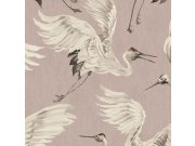 Vlesová tapeta na zeď, ptáci v letu, podklad lila 317352, Oasis, Eijffinger Tapety Yara - Eijffinger