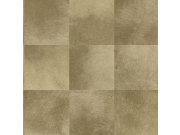 Hnědobéžová vliesová tapeta, čtvercový vzor imitace kožešiny 347324, Luxury Skins, Origin