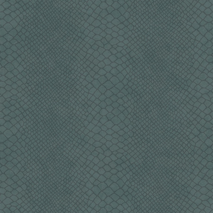 Šedomodrá vliesová tapeta, imitace hadí kůže 347770, Luxury Skins, Origin - Vliesové tapety
