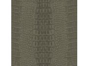 Khaki vliesová tapeta na zeď, imitace krokodýlí kůže 347774, Luxury Skins, Origin