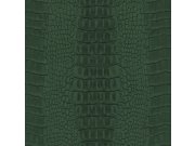 Vliesová tapeta na zeď zelená, imitace krokodýlí kůže 347776, Luxury Skins, Origin