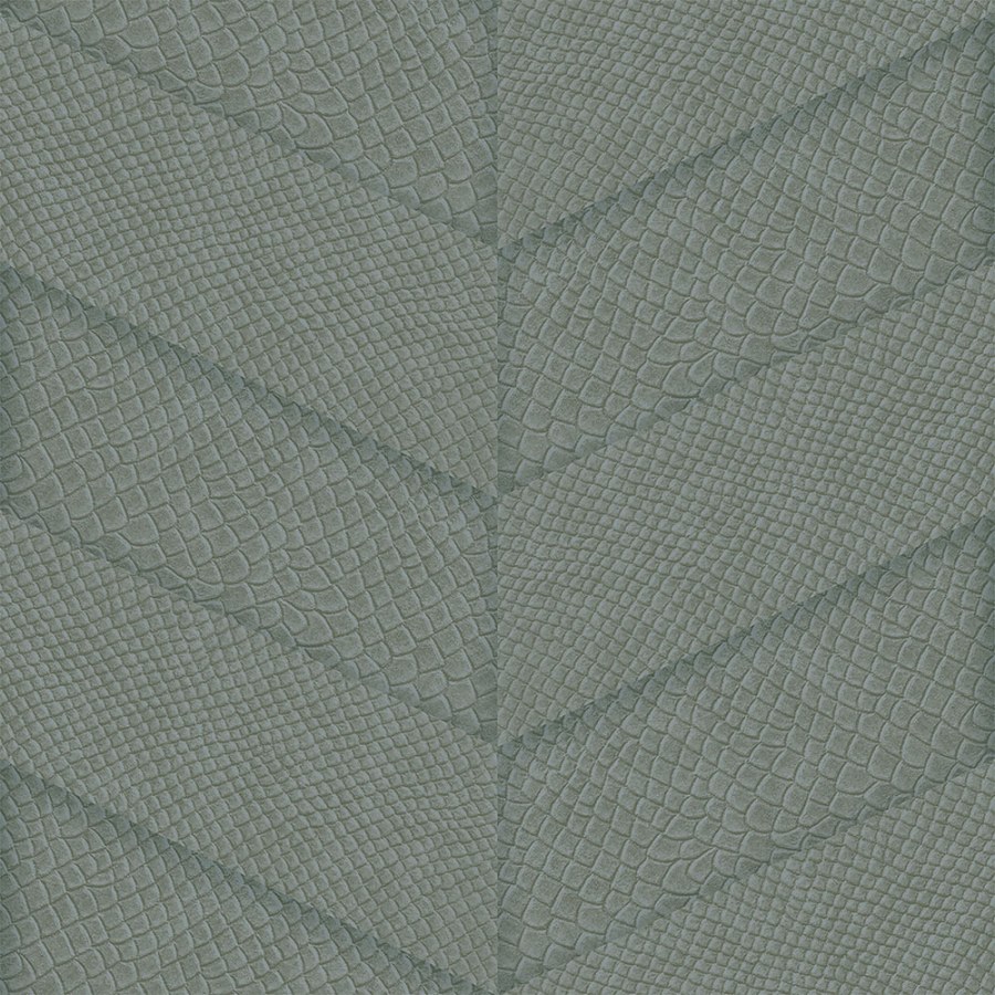 Šedozelená vliesová tapeta, parketový vzor kůže 347791, Luxury Skins, Origin - Vliesové tapety