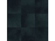 Tmavě modrá vliesová tapeta, čtvercový vzor imitace kožešiny 347800, Luxury Skins, Origin