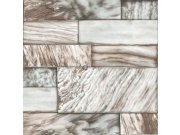 Vliesová tapeta, imitace šedobéžového kamenného obkladu 337255, Matières - Stone, Origin