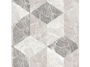 Vliesová tapeta, imitace šedobéžového mramorového 3D obkladu 347317, Matières - Stone, Origin