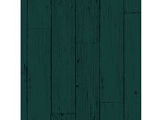 Zeleno-černá vliesová tapeta imitace dřeva, palubek 347536, Matières - Wood, Origin