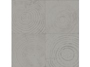 Vliesová tapeta na zeď šedá, imitace dřeva s letokruhy 347548, Matières - Wood, Origin Tapety Yara - Origin