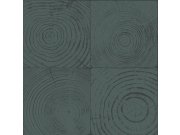 Modrá vliesová tapeta, imitace dřeva s letokruhy 347549, Matières - Wood, Origin Tapety Yara - Origin