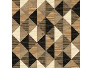 Geometrická vliesová tapeta, imitace rohože 357216, Matières - Wood, Origin
