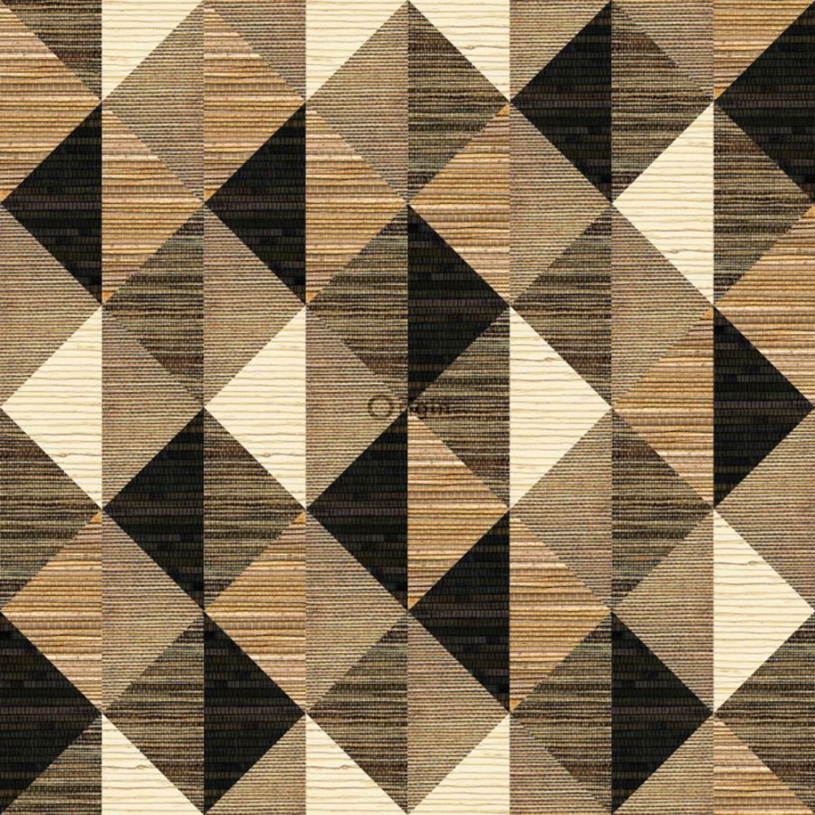 Geometrická vliesová tapeta, imitace rohože 357216, Matières - Wood, Origin - Vliesové tapety
