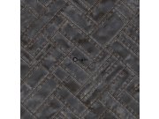 Vliesová tapeta na zeď šedá, imitace kovových desek s nýty 337241, Matières - Metal, Origin