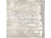 Šedobéžová metalická vliesová tapeta, imitace kovových desek s nýty 337230, Matières - Metal, Origin