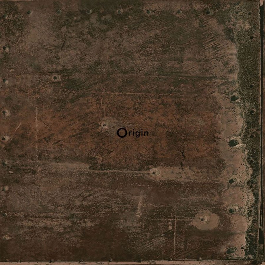 Vliesová tapeta hnědá metalická, imitace kovových desek s nýty 337231, Matières - Metal, Origin - Vliesové tapety