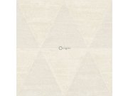 Vliesová tapeta na zeď šedá, imitace kovových trojúhelníků 337256, Matières - Metal, Origin