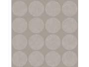 Vliesová tapeta hnědá, matné puntíky na metalickém podkladu 347608, Matières - Metal, Origin