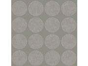 Vliesová tapeta hnědá, matné puntíky na metalickém podkladu 347609, Matières - Metal, Origin