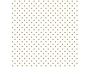 Bílá vliesová tapeta se zlatými puntíky 139113, Black & White, Esta Tapety Yara - Esta Home