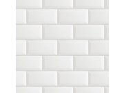 3d tapeta na zeď vzor šedých obkladů 139120, Black & White, Esta Tapety Yara - Esta Home