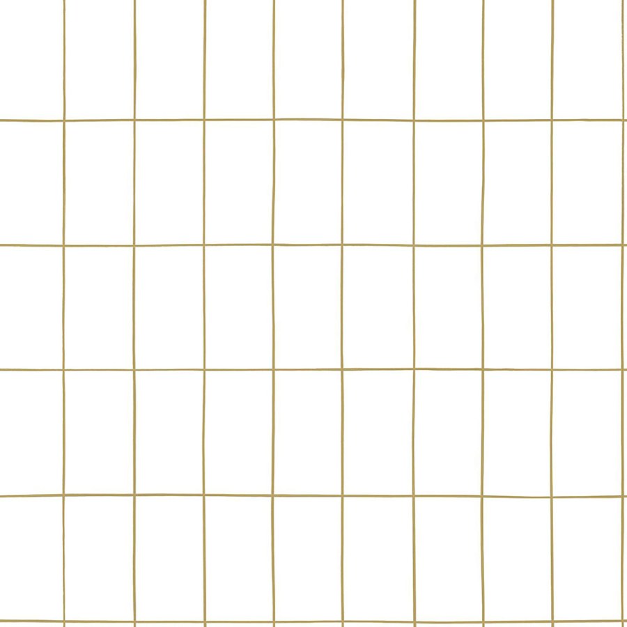 Bílá vliesová tapeta, zlaté obrysy obdélníků 139131, Black & White, Esta - Tapety na zeď