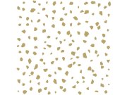 Bílá vliesová tapeta, nepravidelné zlaté tvary 139133, Black & White, Esta