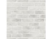 Tapety Yara Tapety na zeď - Vliesová šedá tapeta na zeď cihly, cihlová zeď 139137, Black & White, Esta Vliesová šedá tapeta na zeď cihly, cihlová zeď 139137, Black & White, Esta