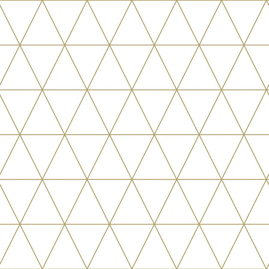 Bílozlatá vliesová tapeta s trojúhelníky 139147, Black & White, Esta - Tapety na zeď